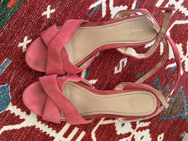 Pembe Mango Topuklu Ayakkabı - Görsel 6