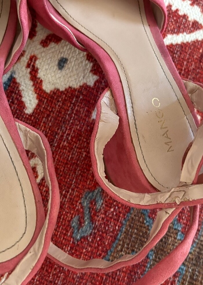 Pembe Mango Topuklu Ayakkabı - Görsel 4