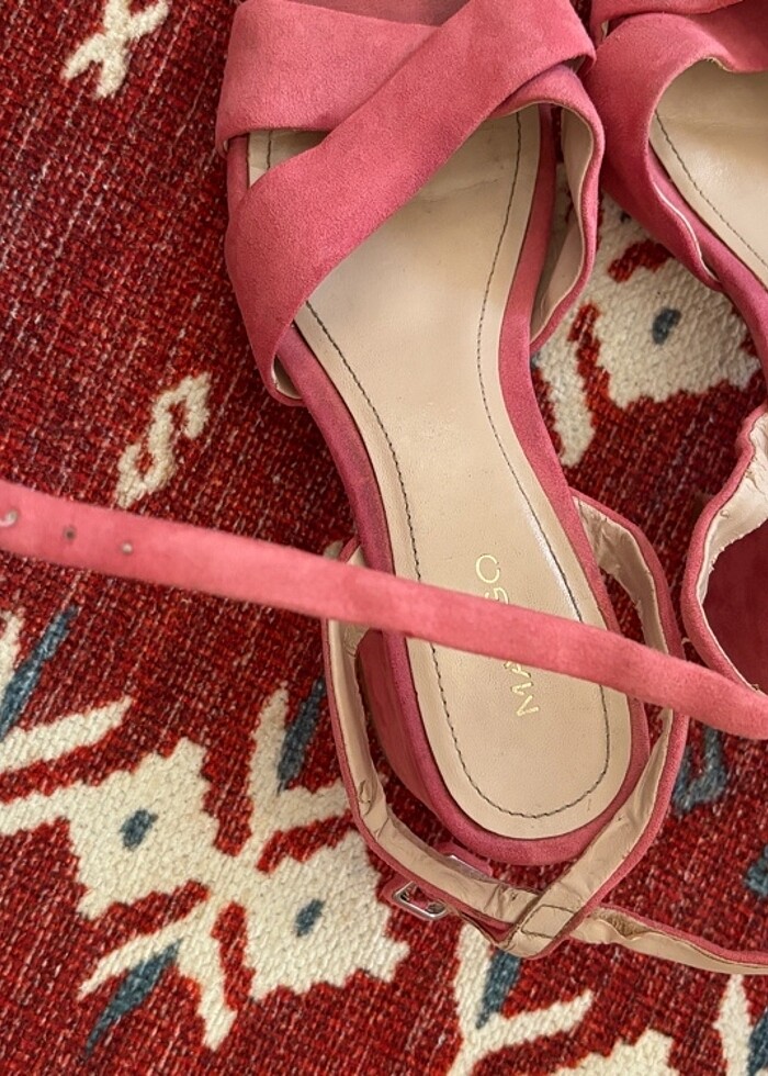 Pembe Mango Topuklu Ayakkabı - Görsel 3