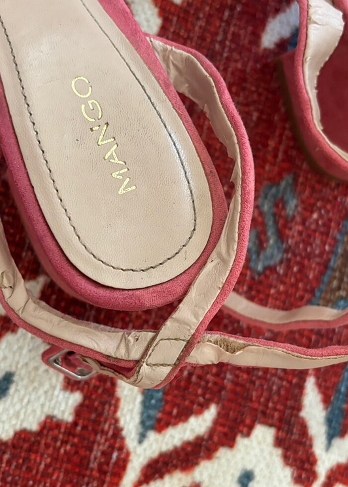 Pembe Mango Topuklu Ayakkabı - Görsel 5