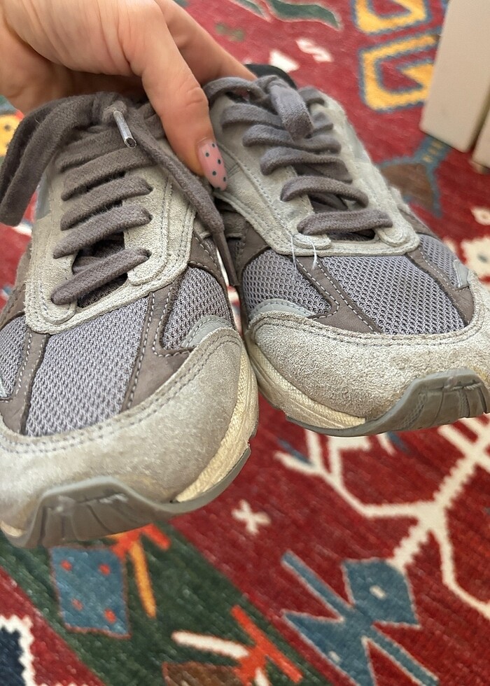 Gri Pull&Bear Spor Ayakkabı - Görsel 4