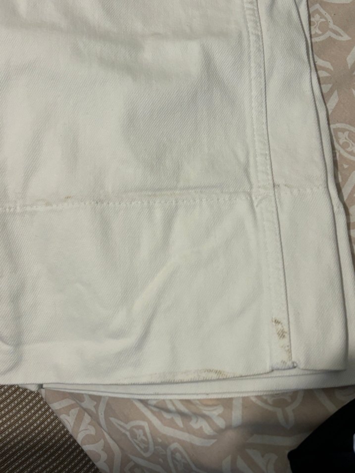 Zara Beyaz Rahat Kesim Kot Pantolon - Görsel 5