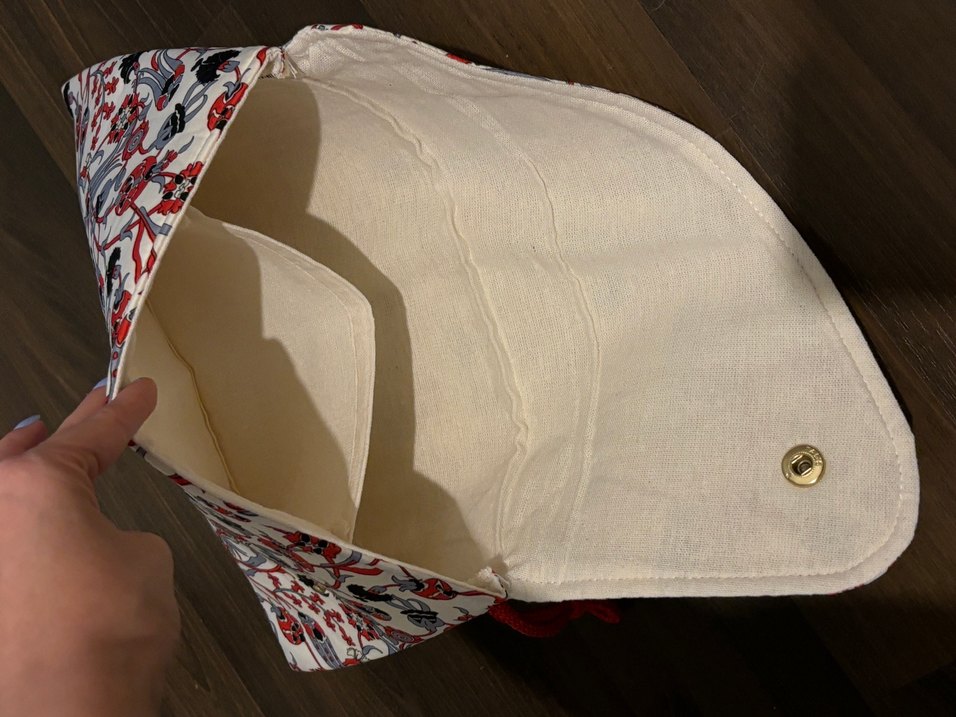 Çiçek Desenli Çok Renkli clutch - Görsel 2