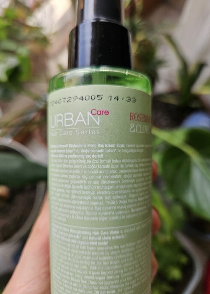 Urban biberiye karanfil saç bakım suyu - Görsel 3