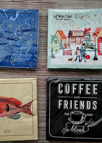 ACIKLAMA  karışık desenli peçeteler - Görsel 2