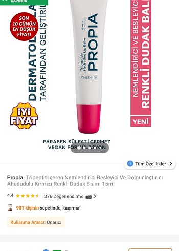 Pembe PROPIA Dudak Parlatıcısı - Görsel 2