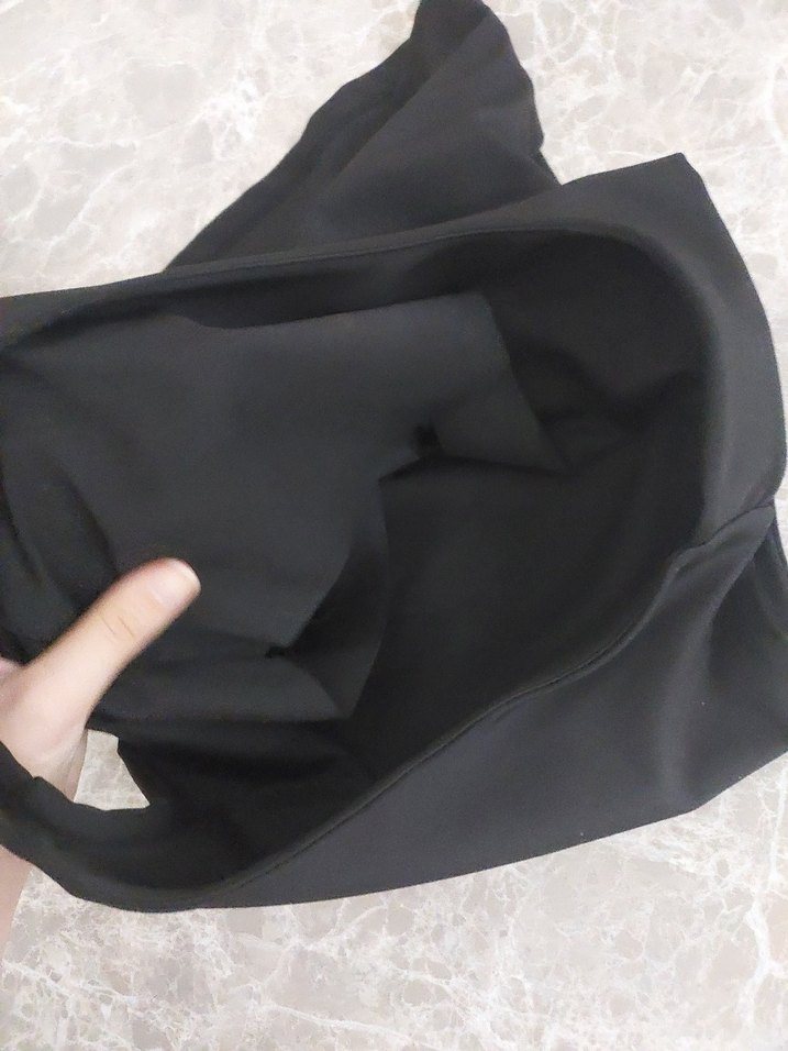 Siyah Kolsuz Mini Kadın Atlet - Görsel 3