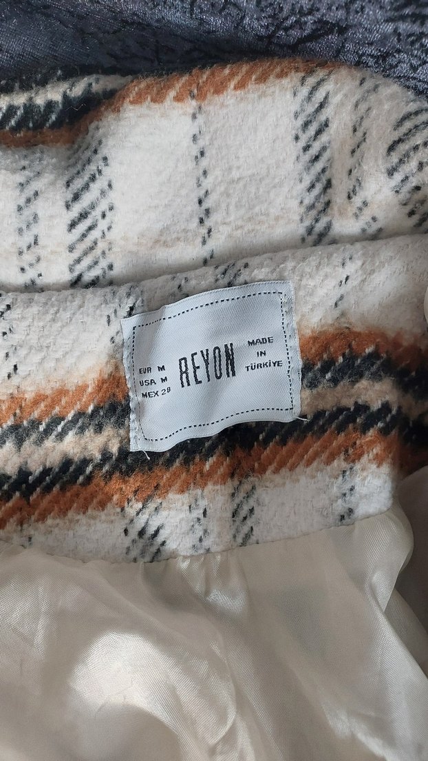 Fermuarlı Ekose Kadın Ceket - Görsel 5