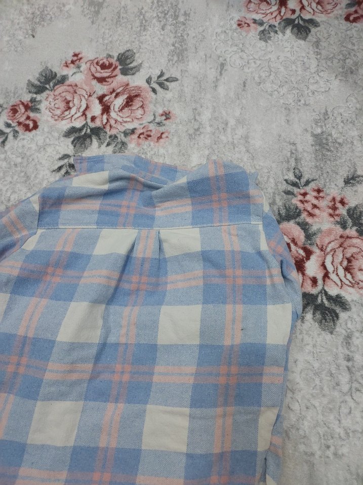 Mavi Düğmeli Gömlek 10-11 yaş - Görsel 3