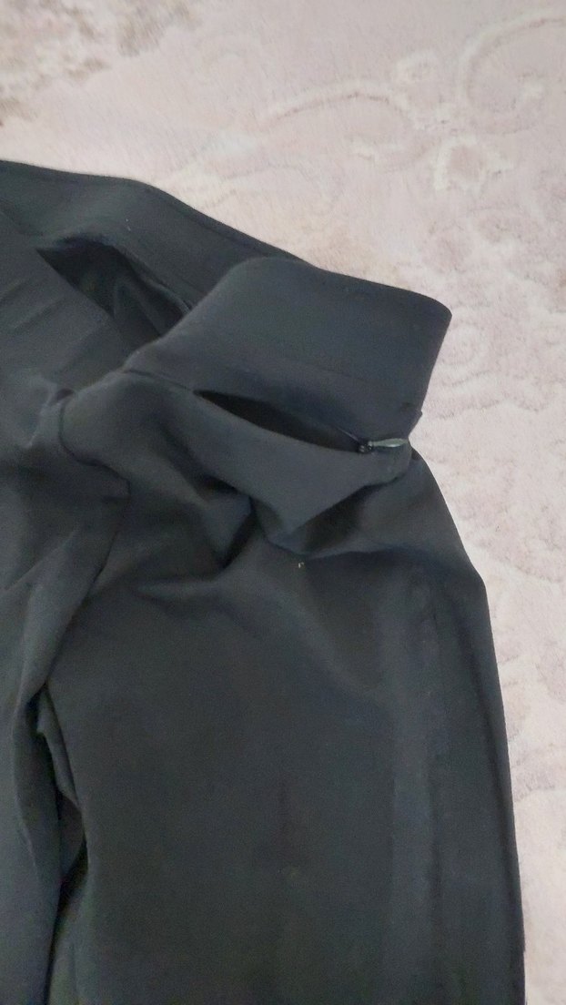 Siyah Elastik Spor Tayt - Görsel 4