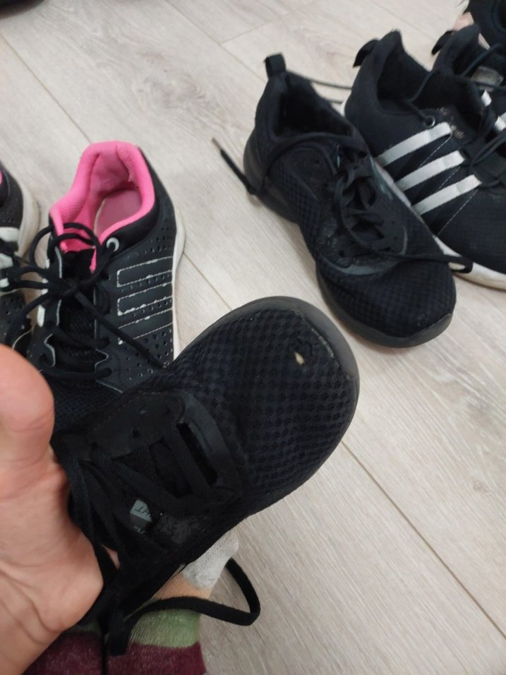 Kadın Siyah Spor Ayakkabı Velcro Detaylı - Görsel 4