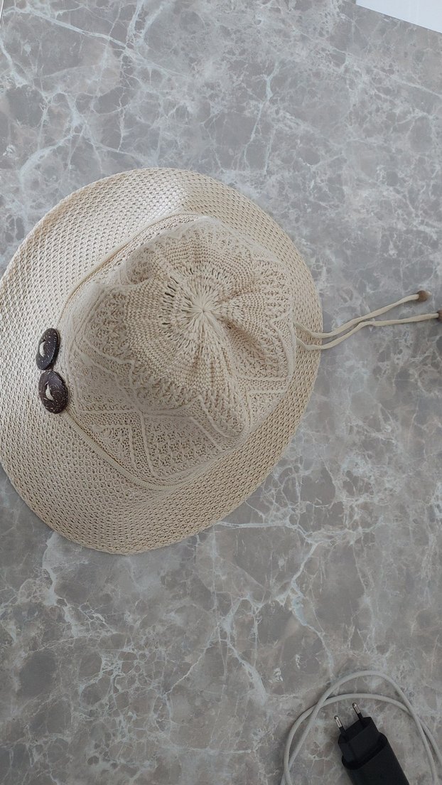 Bej Örgü Bohem Kadın Şapka - Görsel 3
