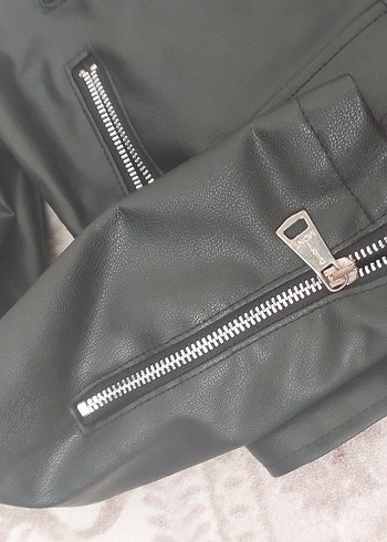 m Beden siyah Renk Siyah Deri Biker Ceket