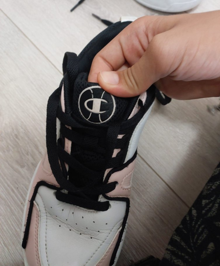 Pembe Beyaz Bağcıklı Kadın Spor Ayakkabı - Görsel 2