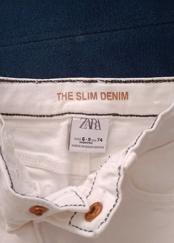 Zara Beyaz Pamuklu Erkek Çocuk Pantolon