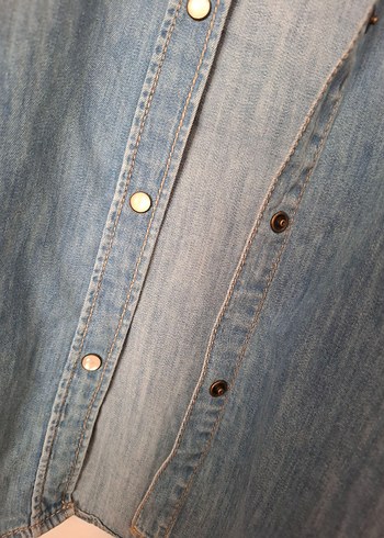 Mavi jeans Düğmeli Uzun Kollu Kot Gömlek - Görsel 5