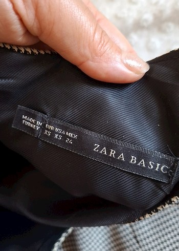 Kolsuz, V Yaka Gri Midi Elbise - Görsel 5