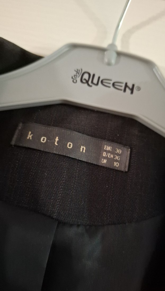 Siyah Düğmeli Kadın Blazer Ceket - Görsel 3