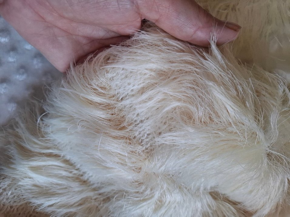 Bej Kadın Suni Kürk Detaylı Bohem Şal - Görsel 3