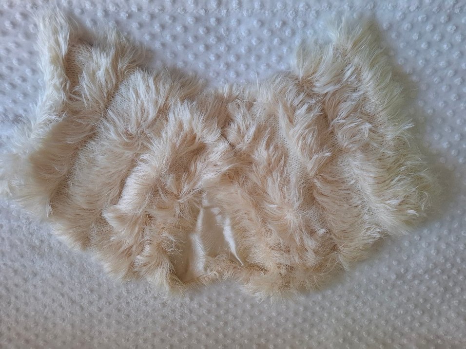 Bej Kadın Suni Kürk Detaylı Bohem Şal - Görsel 2