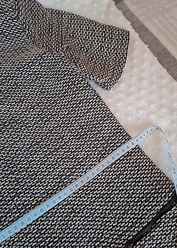 Gri Kısa Kollu Midi Örme Elbise - Görsel 6