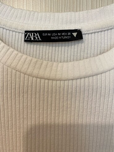 Zara zara beyaz fırfırlı bluz