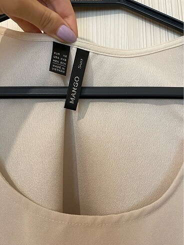 Mango mango suit askılı bej bluz
