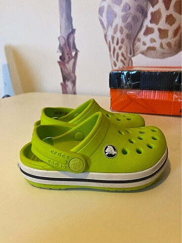 19 Beden yeşil Renk Çocuk crocs c 6 numara