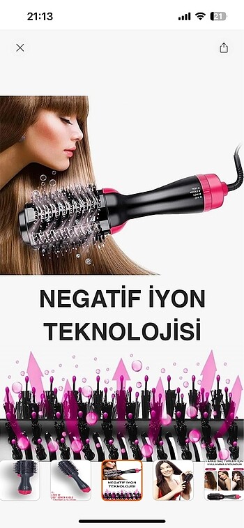 Beden One Step Saç Şekillendirici Fön Tarağı