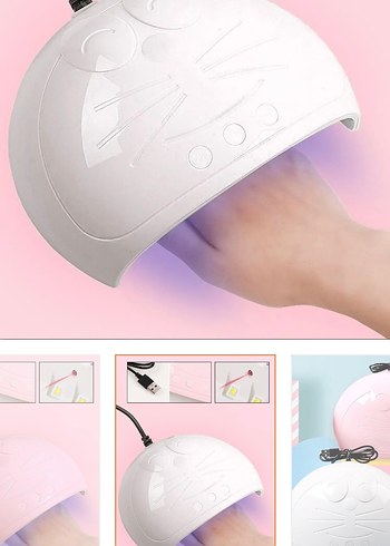 Beden Pastel Pembe Tırnak Kurutma Lambası