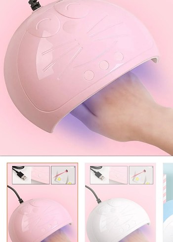 Pastel Pembe Tırnak Kurutma Lambası