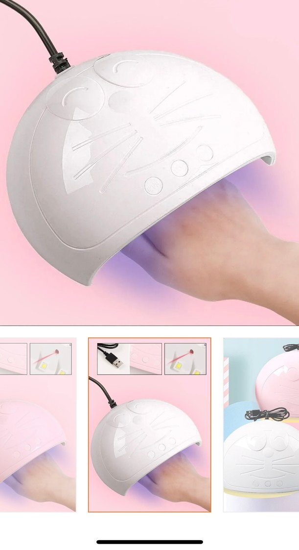 Pastel Pembe Tırnak Kurutma Lambası - Görsel 2