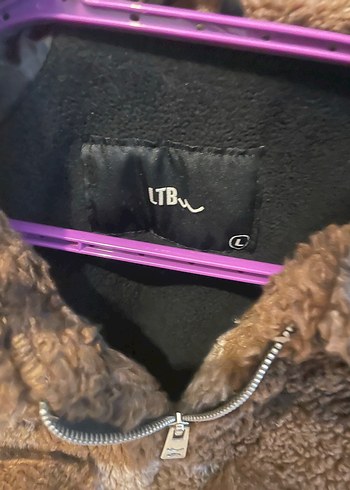 LTB Kahverengi Kareli Peluş Ceket
