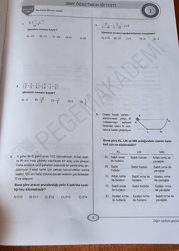Beden Pegem akademi MEB-AGS ÖABT Sınıf Öğretmenliği 7 Deneme Kitabı