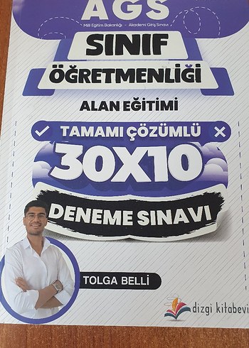 Tolga Belli Sınıf Öğretmenliği Alan Eğitimi Deneme Sınavı Kitabı