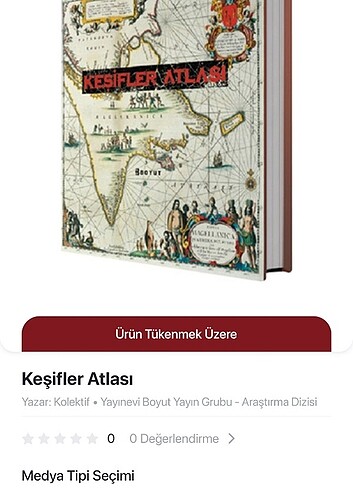 Beden Renk Boyut yayınları Keşifler Atlası