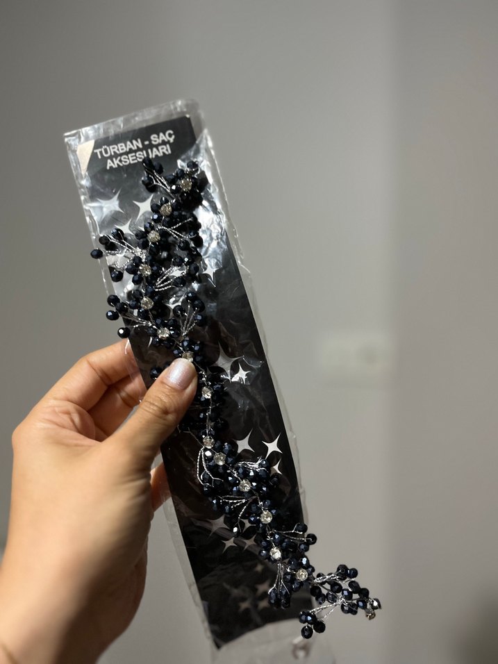 Türban- Saç Aksesuarı hiç kullanılmadı paketi duruyor - Görsel 3