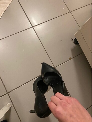 37 Beden siyah Renk stiletto topuklu ayakkabı