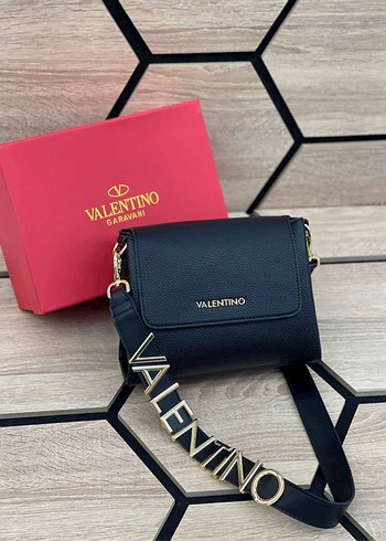 Valentino Siyah Deri Kadın Çanta