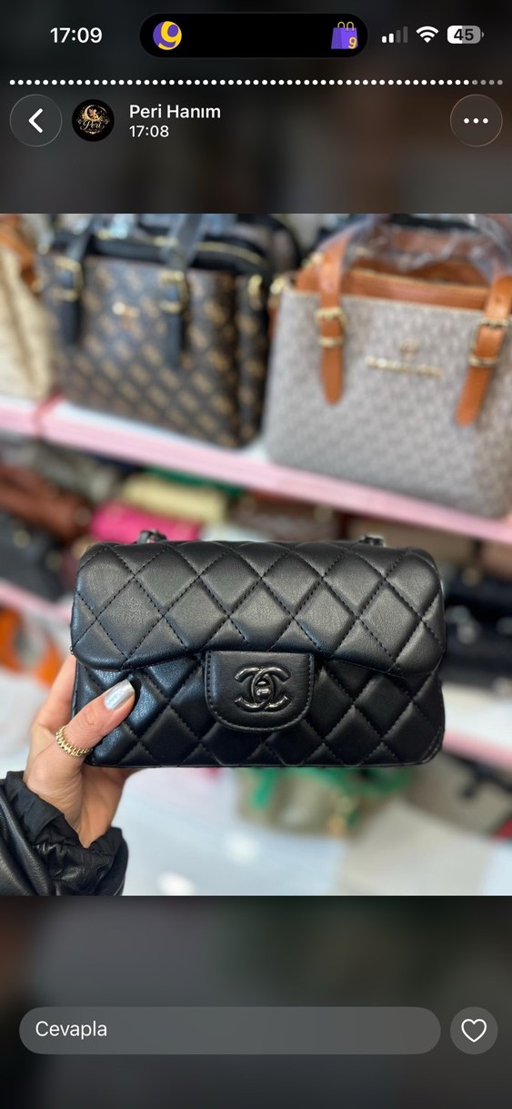 Zincir Detaylı Beyaz Deri Kadın Çanta - Görsel 4