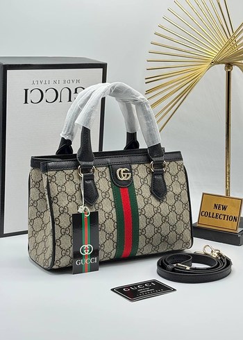 Kahverengi Baskılı Kadın Omuz Çantası - Görsel 6