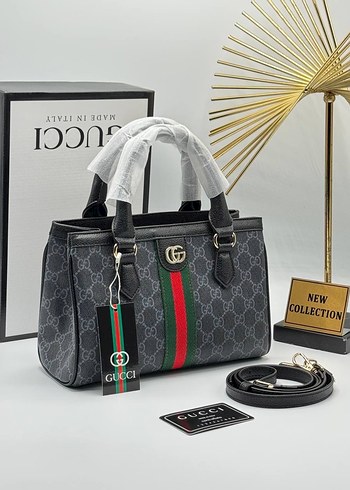 Kahverengi Baskılı Kadın Omuz Çantası - Görsel 3