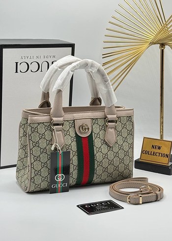 Kahverengi Baskılı Kadın Omuz Çantası - Görsel 7