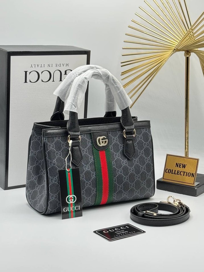 Kahverengi Baskılı Kadın Omuz Çantası - Görsel 3