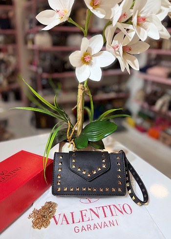 Bordo Deri Kadın Çanta - Valentino Garavani - Görsel 2