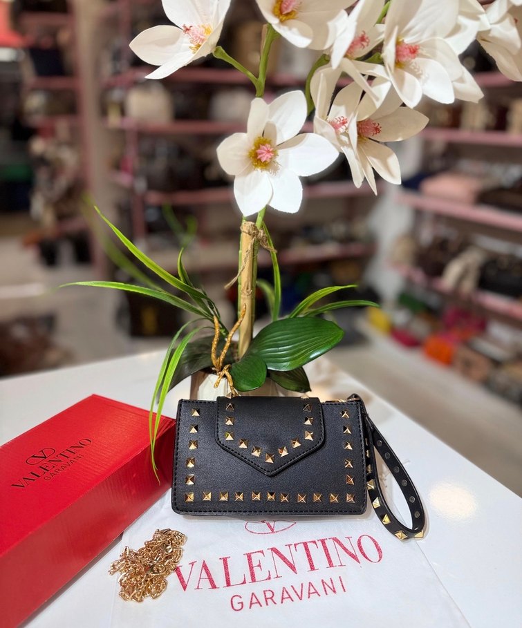 Bordo Deri Kadın Çanta - Valentino Garavani - Görsel 2