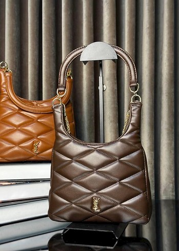 Zincir Detaylı Kahverengi Deri Kadın Çanta - Görsel 3