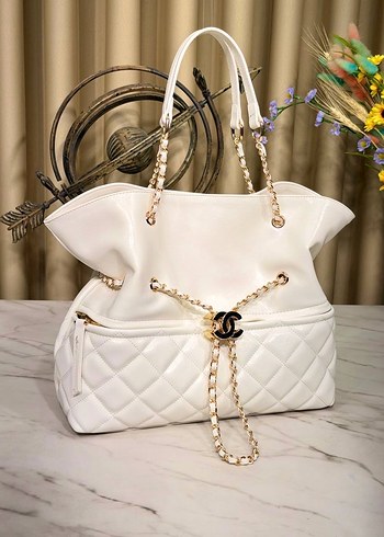 Zincir Detaylı Kahverengi Süet Kadın Çanta - Görsel 13