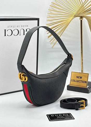 Kahverengi Deri Kemerli Kadın Çanta - Görsel 7