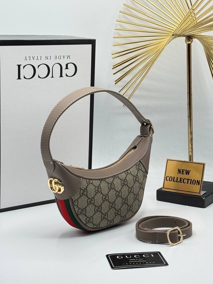 Kahverengi Deri Kemerli Kadın Çanta - Görsel 5